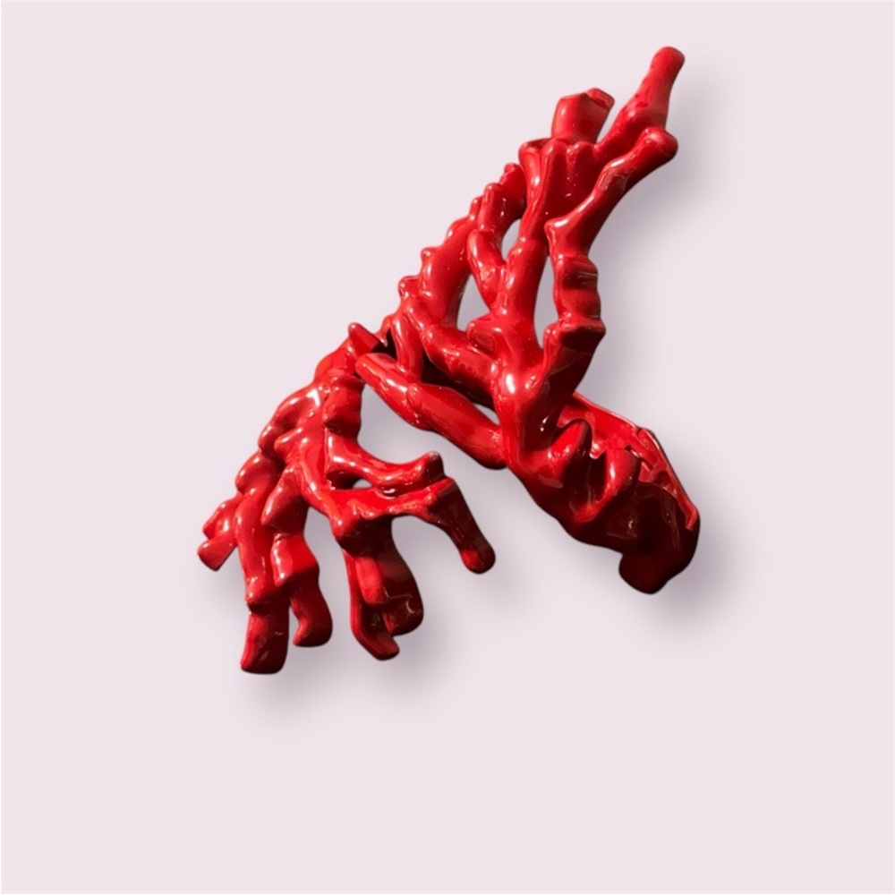 Zara Coral Effect Bracelet Cuff Wrap Around Red 4548/020 - Picture 8 of 9